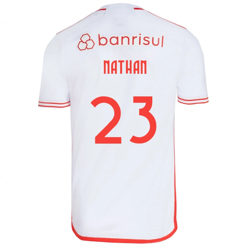 Danxen Criança Camisola Nathan #23 Branco Vermelho Alternativa 2025/26 Camisa