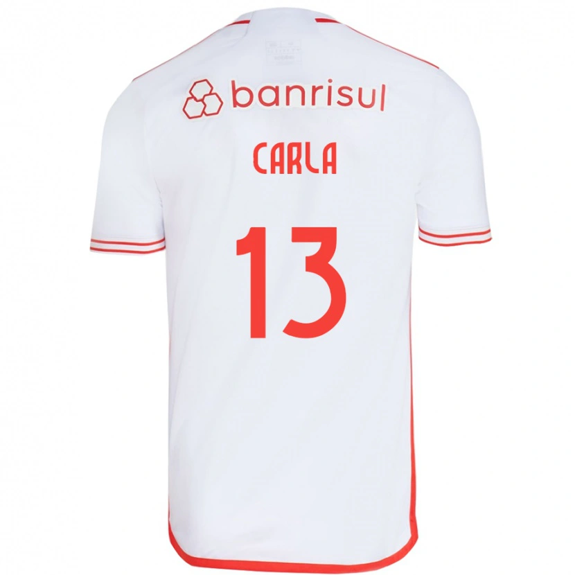 Danxen Criança Camisola Carla #13 Branco Vermelho Alternativa 2025/26 Camisa