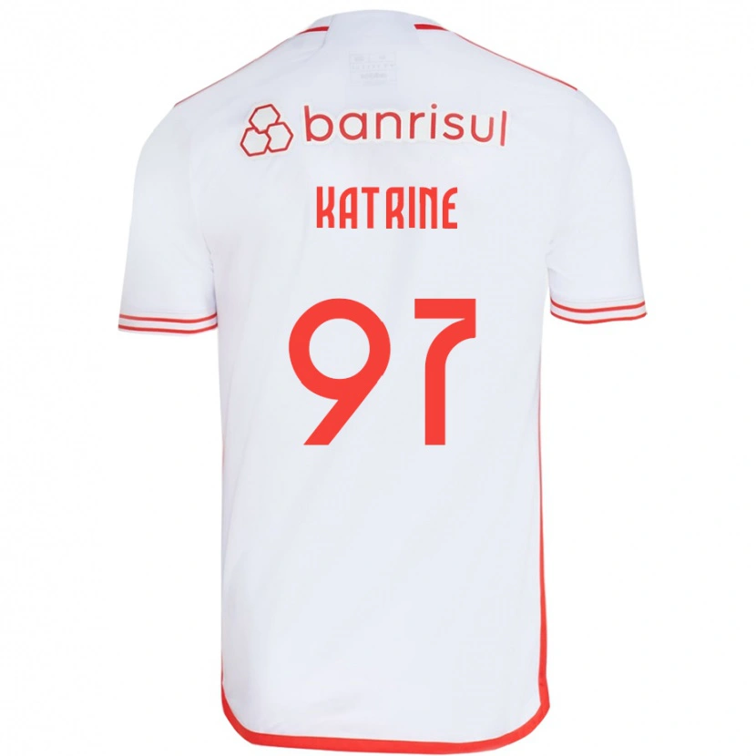 Danxen Criança Camisola Katrine #97 Branco Vermelho Alternativa 2025/26 Camisa