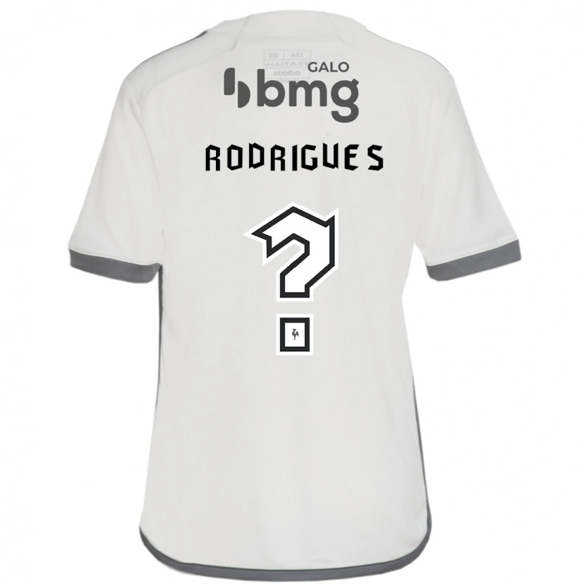 Danxen Criança Camisola Vinicius Rodrigues #0 Branco Sujo Alternativa 2025/26 Camisa