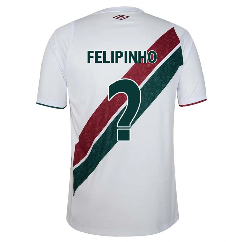 Danxen Criança Camisola Felipinho #0 Branco Verde Bordô Alternativa 2025/26 Camisa