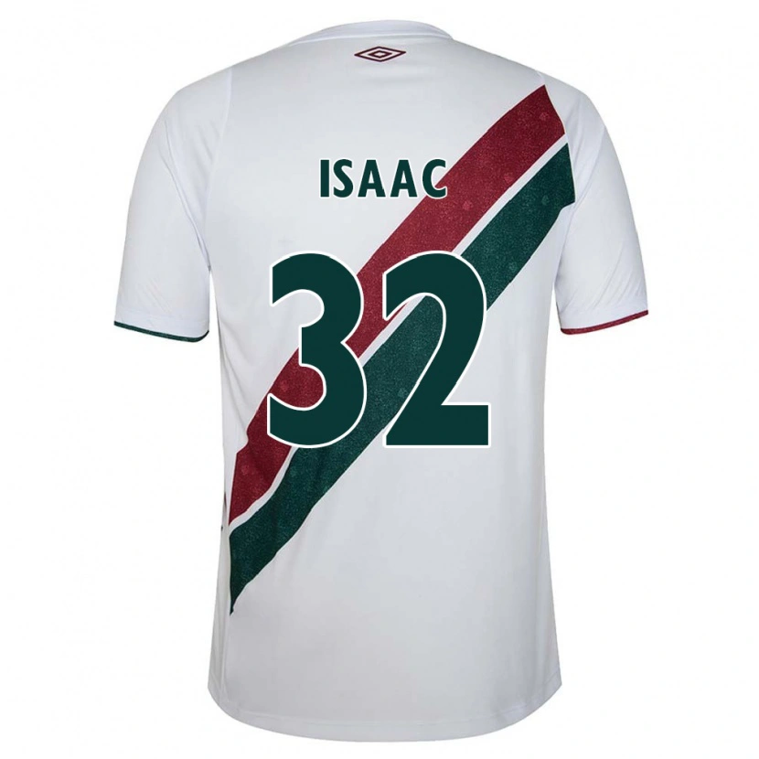 Danxen Criança Camisola Isaac #32 Branco Verde Bordô Alternativa 2025/26 Camisa