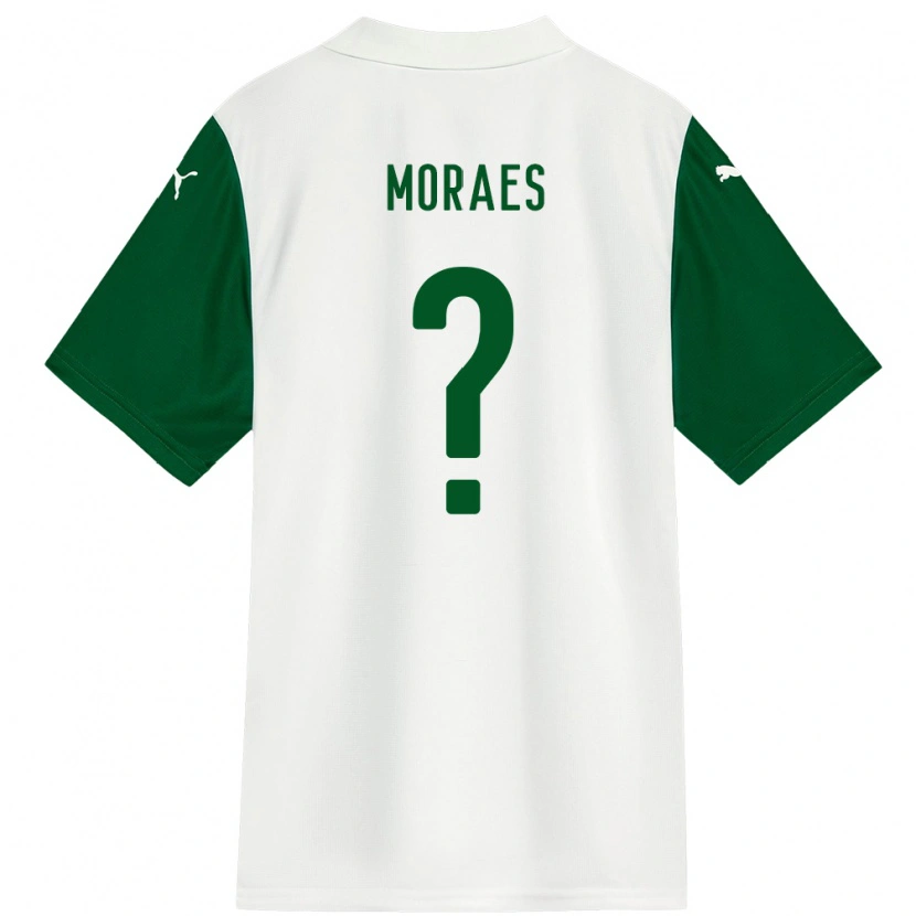 Danxen Criança Camisola Kauã Moraes #0 Branco Verde Alternativa 2025/26 Camisa