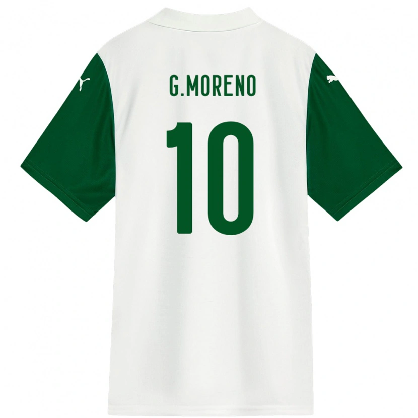 Danxen Criança Camisola Gerardo Moreno #10 Branco Verde Alternativa 2025/26 Camisa