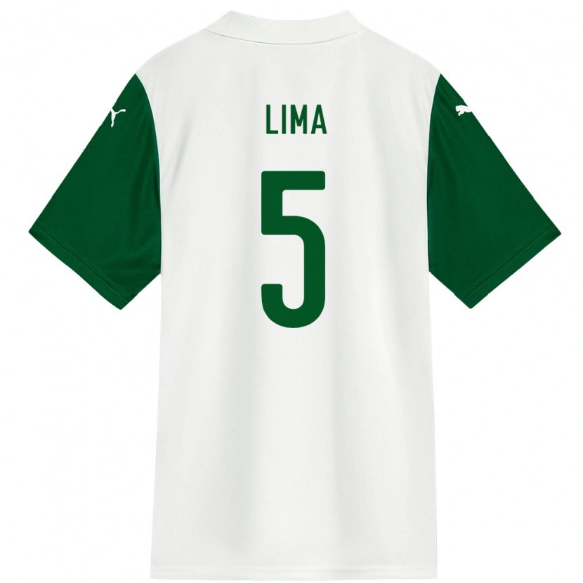 Danxen Criança Camisola Ingryd Lima #5 Branco Verde Alternativa 2025/26 Camisa