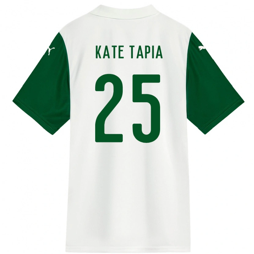 Danxen Criança Camisola Kate Tapia #25 Branco Verde Alternativa 2025/26 Camisa