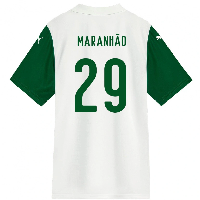 Danxen Criança Camisola Taina Maranhão #29 Branco Verde Alternativa 2025/26 Camisa