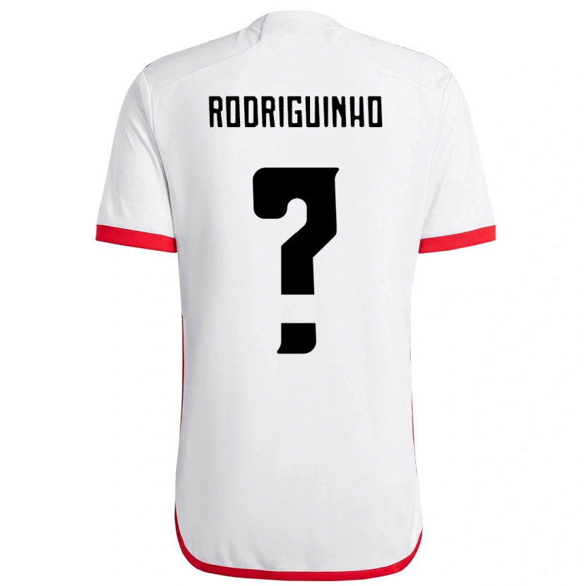 Danxen Criança Camisola Rodriguinho #0 Branco Vermelho Alternativa 2025/26 Camisa