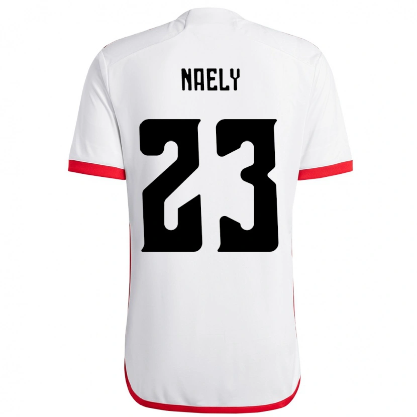 Danxen Criança Camisola Naely #23 Branco Vermelho Alternativa 2025/26 Camisa