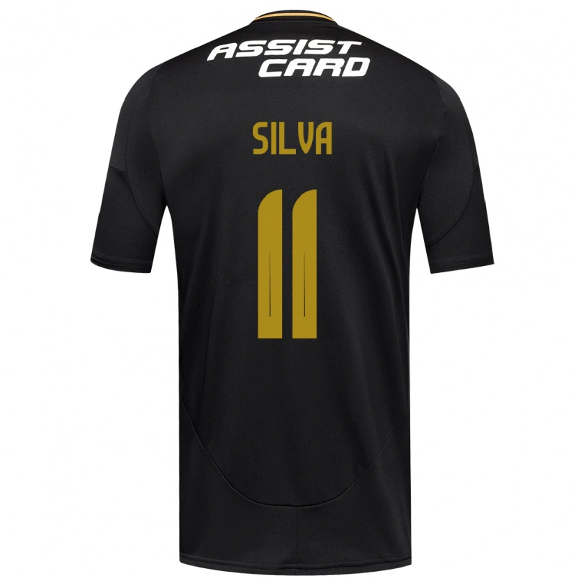 Danxen Criança Camisola Martín Silva #11 Preto Branco Alternativa 2025/26 Camisa