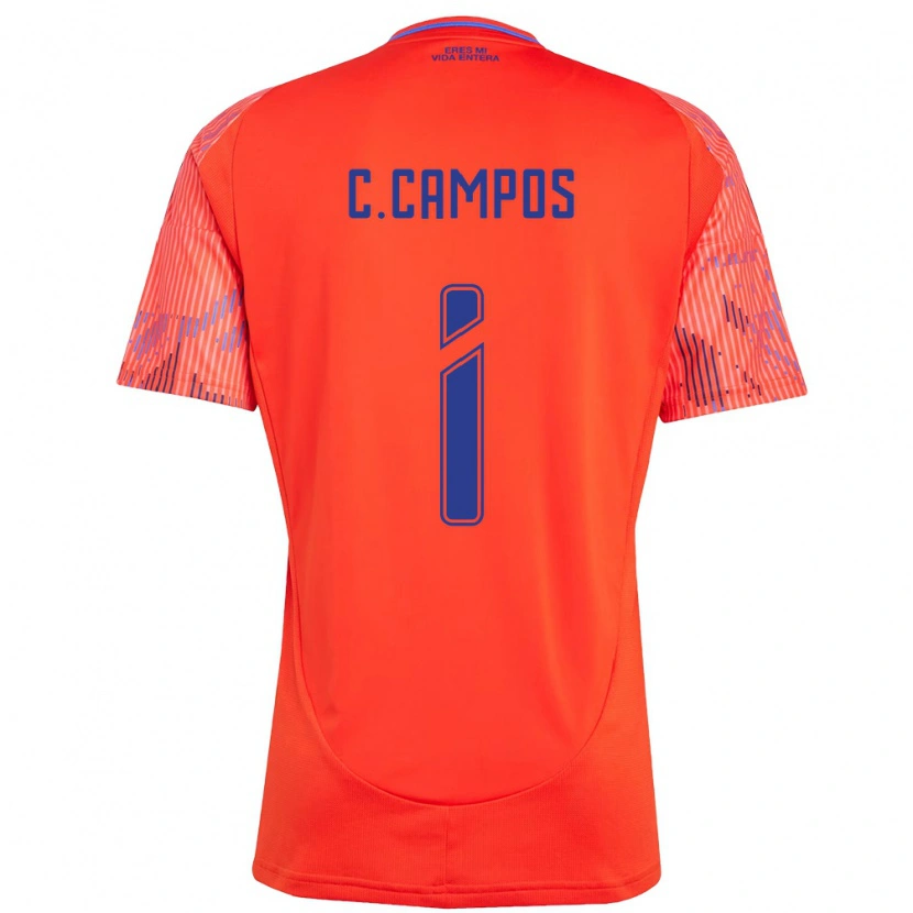 Danxen Criança Camisola Cristóbal Campos #1 Laranja Vermelho Alternativa 2025/26 Camisa