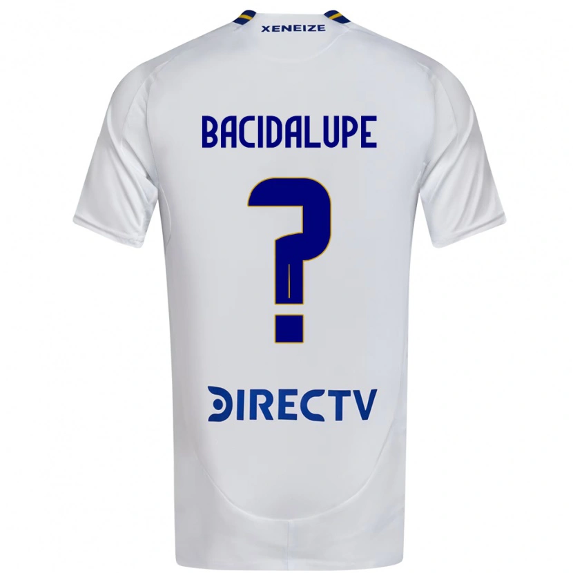 Danxen Criança Camisola Rodrigo Bacidalupe #0 Branco Azul Alternativa 2025/26 Camisa
