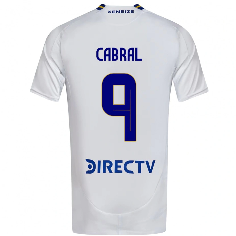 Danxen Criança Camisola Bruno Cabral #9 Branco Azul Alternativa 2025/26 Camisa