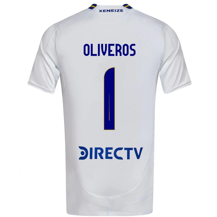 Danxen Criança Camisola Laurina Oliveros #1 Branco Azul Alternativa 2025/26 Camisa