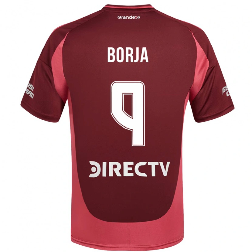 Danxen Criança Camisola Miguel Borja #9 Bordô Magenta Alternativa 2025/26 Camisa