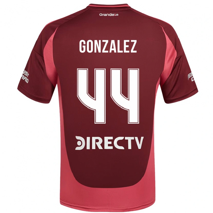 Danxen Criança Camisola Alexis González #44 Bordô Magenta Alternativa 2025/26 Camisa