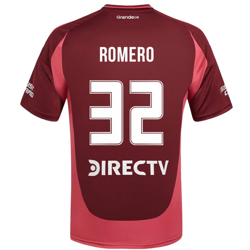 Danxen Criança Camisola Julieta Romero #32 Bordô Magenta Alternativa 2025/26 Camisa