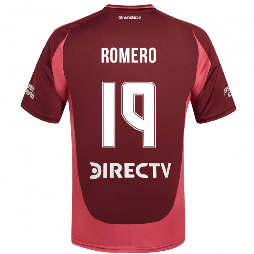 Danxen Criança Camisola Braian Romero #19 Bordô Magenta Alternativa 2025/26 Camisa