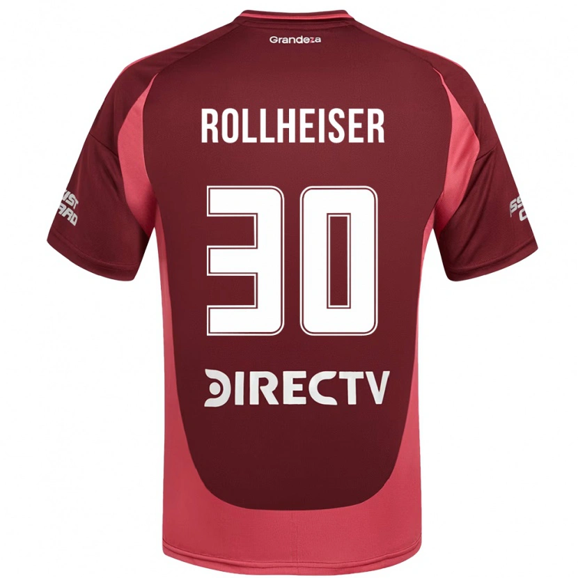 Danxen Criança Camisola Benjamin Rollheiser #30 Bordô Magenta Alternativa 2025/26 Camisa