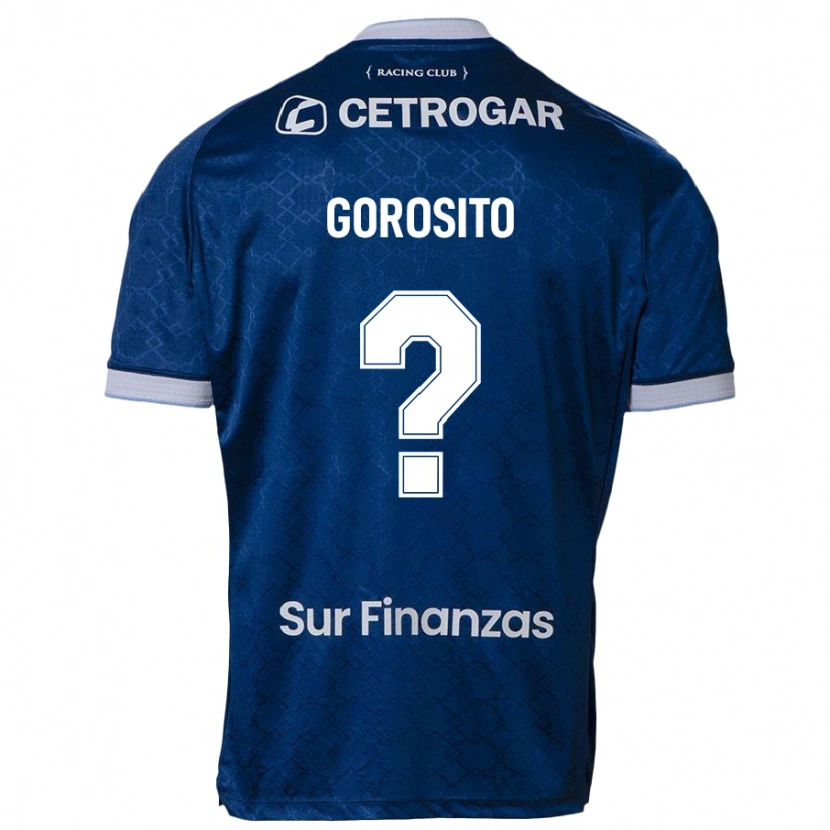 Danxen Criança Camisola Ivan Gorosito #0 Azul Escuro Alternativa 2025/26 Camisa