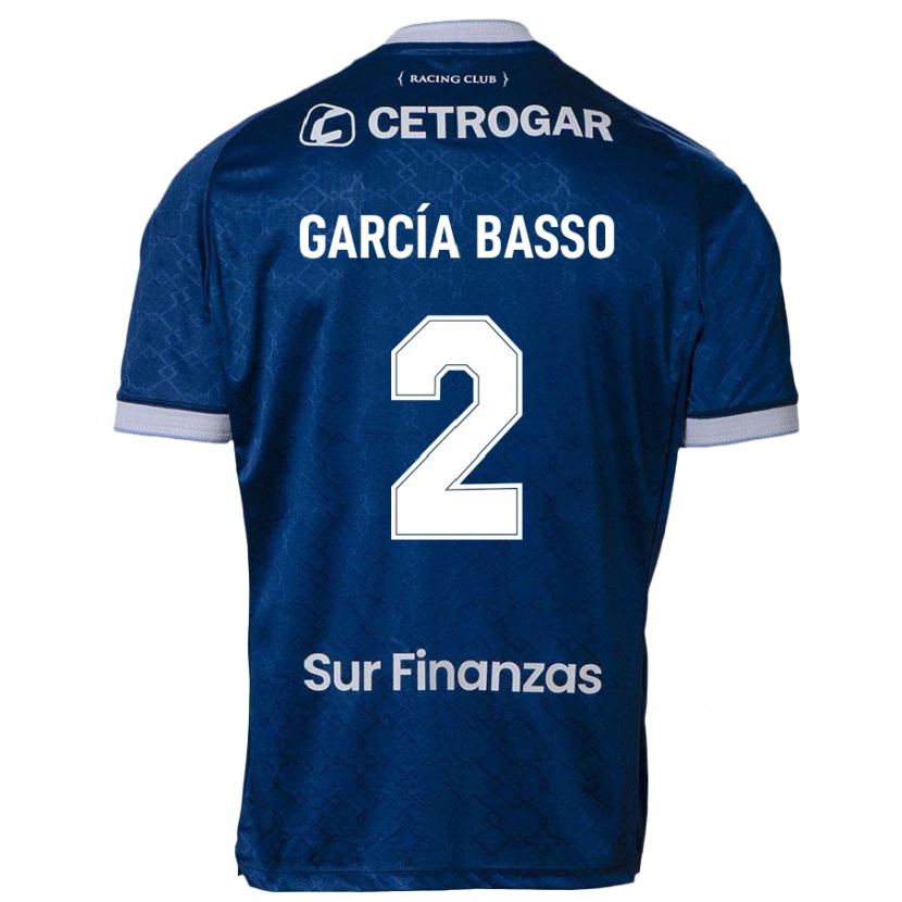 Danxen Criança Camisola Agustín García Basso #2 Azul Escuro Alternativa 2025/26 Camisa
