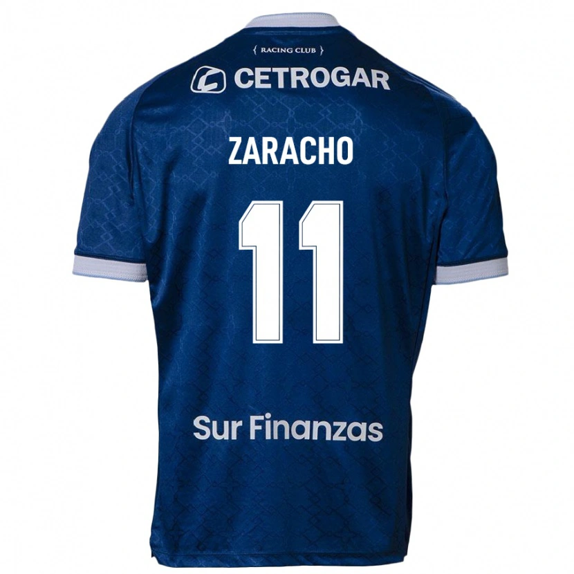 Danxen Criança Camisola Matías Zaracho #11 Azul Escuro Alternativa 2025/26 Camisa