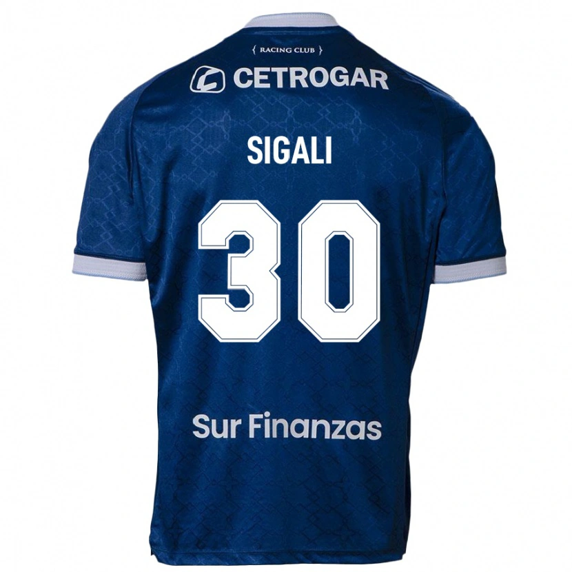 Danxen Criança Camisola Leonardo Sigali #30 Azul Escuro Alternativa 2025/26 Camisa