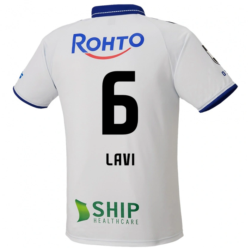 Danxen Criança Camisola Neta Lavi #6 Branco Azul Preto Alternativa 2025/26 Camisa