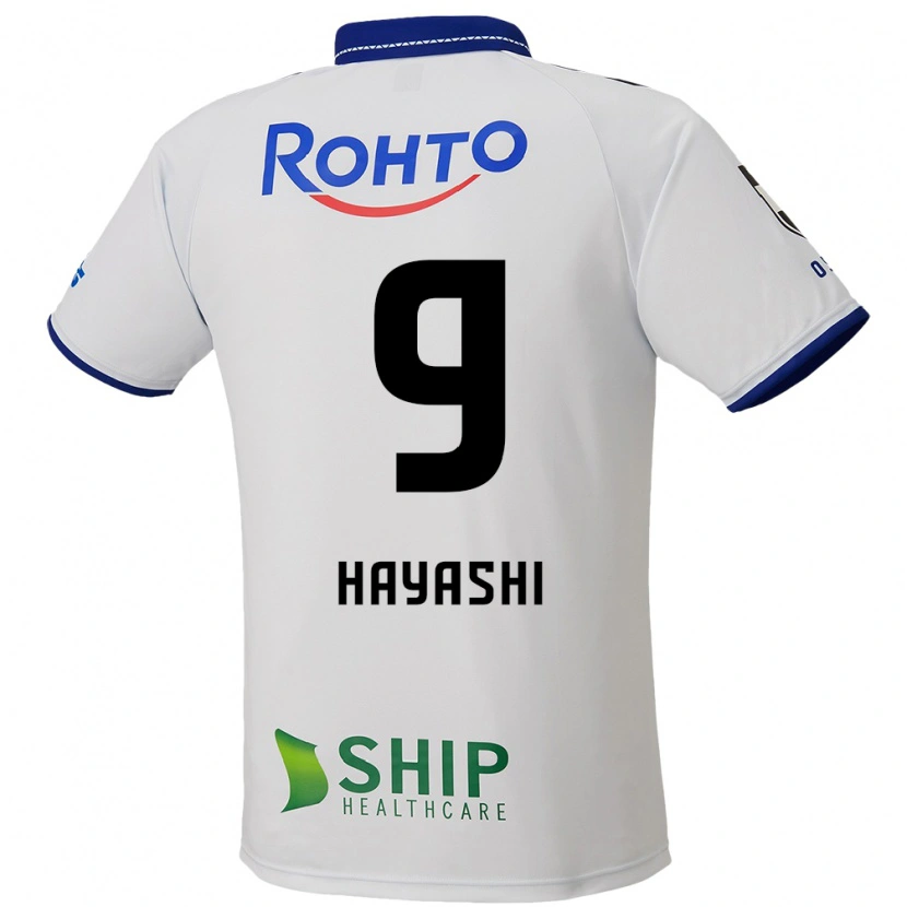 Danxen Criança Camisola Daichi Hayashi #9 Branco Azul Preto Alternativa 2025/26 Camisa