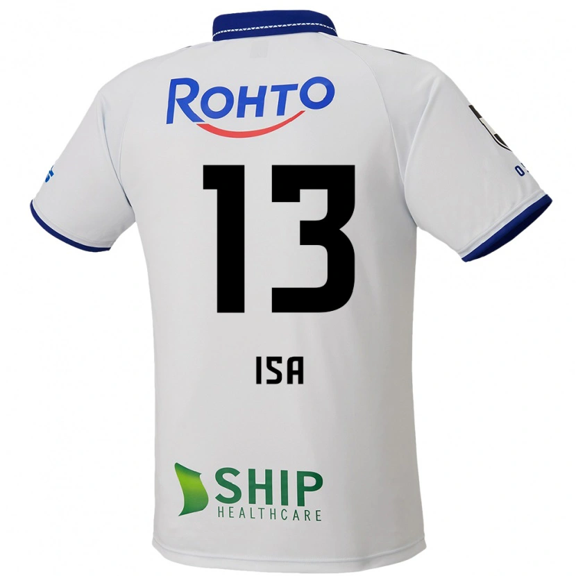 Danxen Criança Camisola Isa Sakamoto #13 Branco Azul Preto Alternativa 2025/26 Camisa