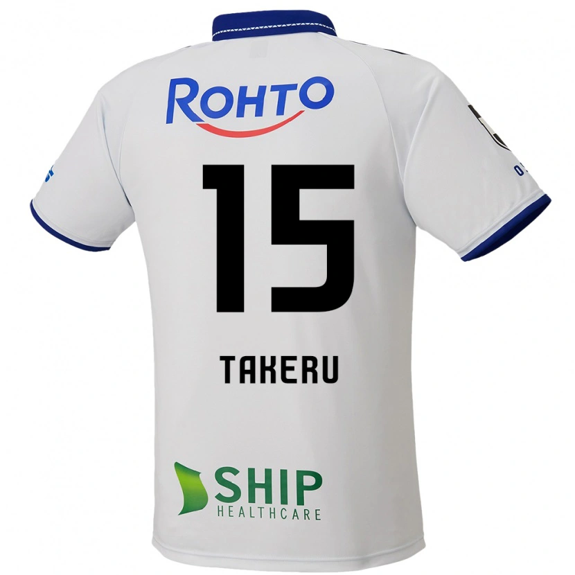 Danxen Criança Camisola Takeru Kishimoto #15 Branco Azul Preto Alternativa 2025/26 Camisa