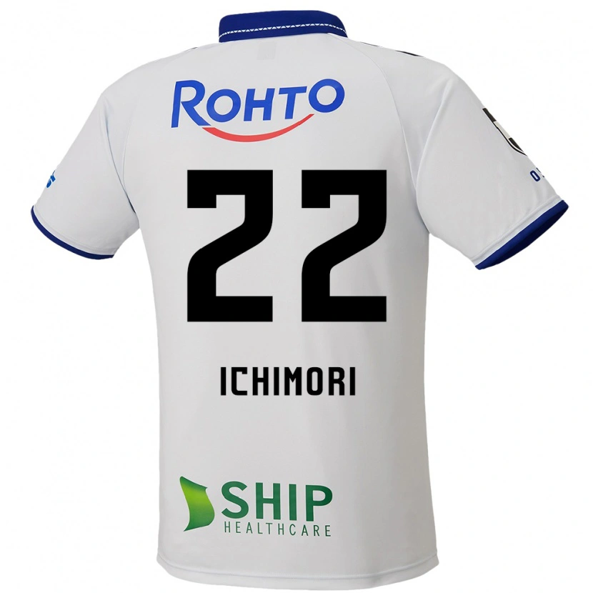 Danxen Criança Camisola Jun Ichimori #22 Branco Azul Preto Alternativa 2025/26 Camisa