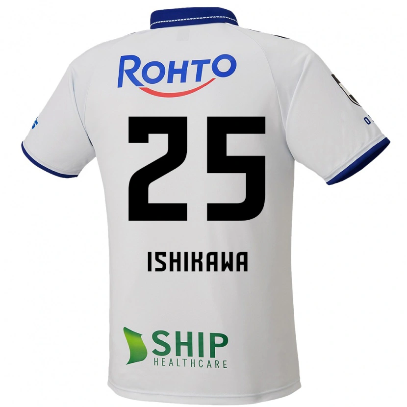 Danxen Criança Camisola Kei Ishikawa #25 Branco Azul Preto Alternativa 2025/26 Camisa