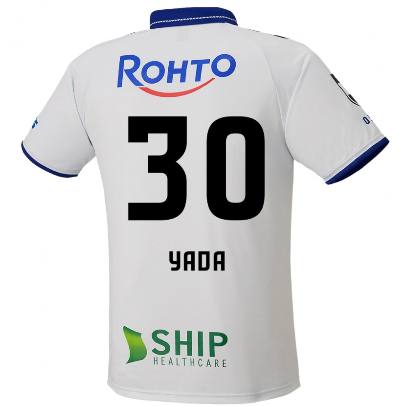 Danxen Criança Camisola Yukito Yada #30 Branco Azul Preto Alternativa 2025/26 Camisa