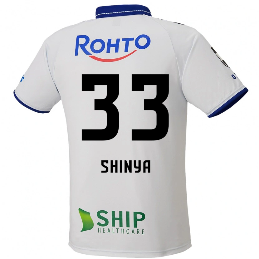 Danxen Criança Camisola Shinya Nakano #33 Branco Azul Preto Alternativa 2025/26 Camisa