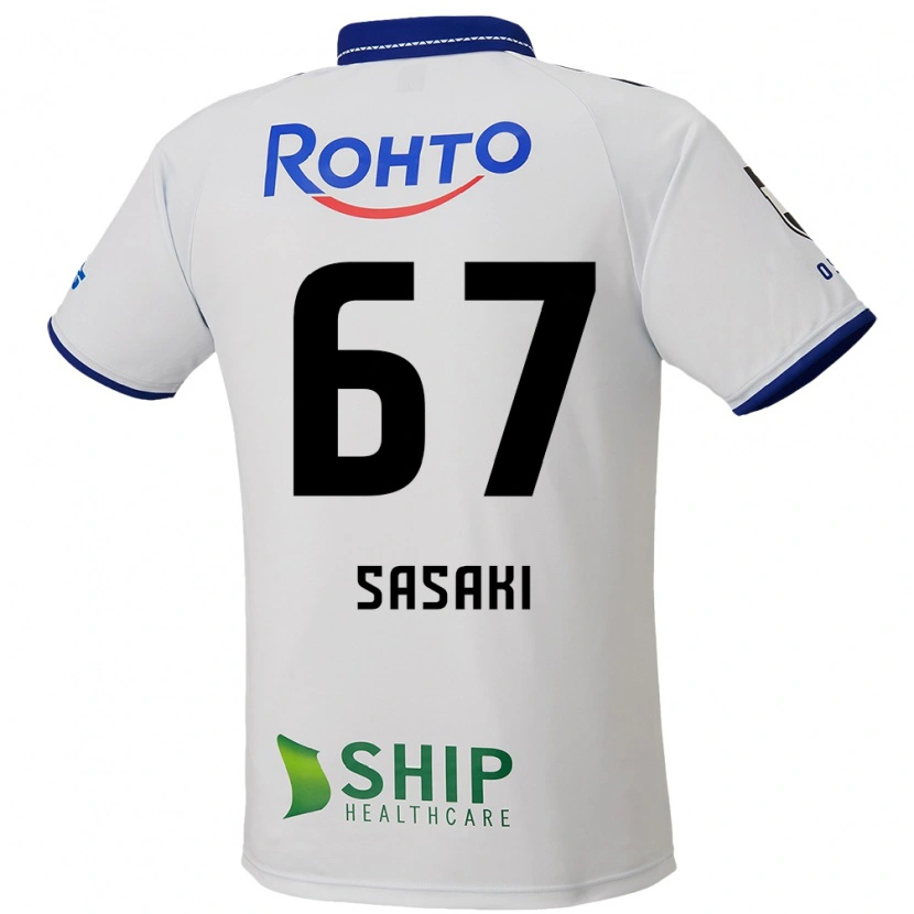 Danxen Criança Camisola Shogo Sasaki #67 Branco Azul Preto Alternativa 2025/26 Camisa