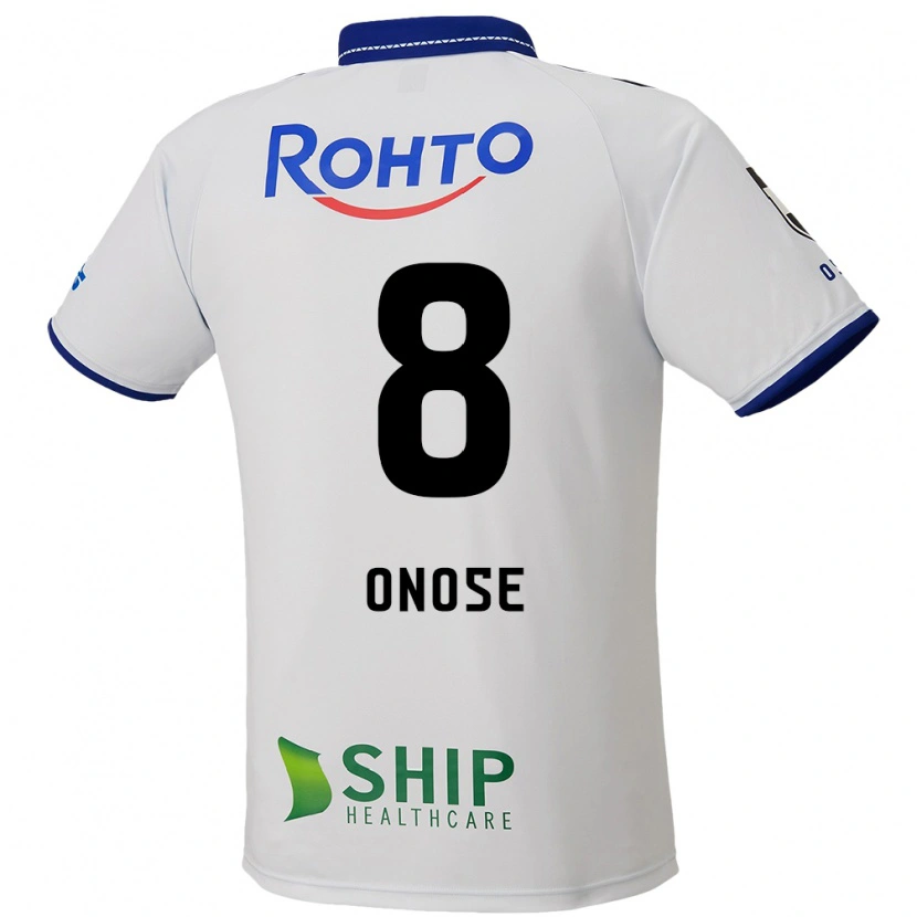 Danxen Criança Camisola Kosuke Onose #8 Branco Azul Preto Alternativa 2025/26 Camisa