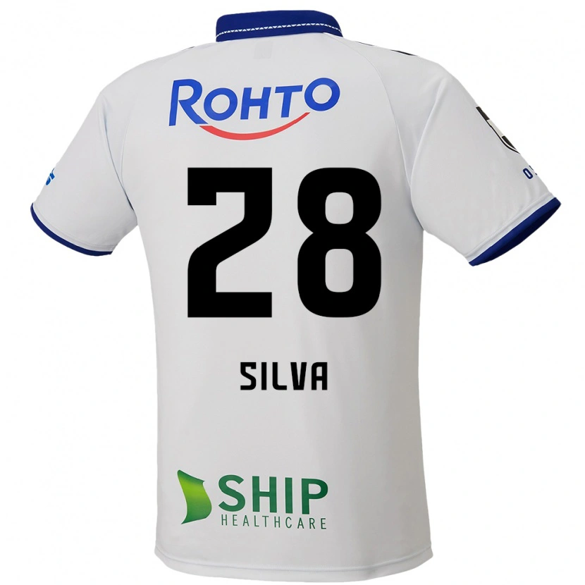 Danxen Criança Camisola Wellington Silva #28 Branco Azul Preto Alternativa 2025/26 Camisa