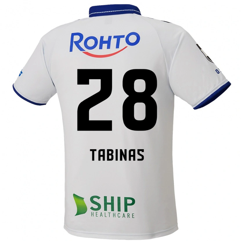 Danxen Criança Camisola Jefferson Tabinas #28 Branco Azul Preto Alternativa 2025/26 Camisa