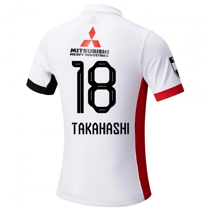 Danxen Criança Camisola Toshiki Takahashi #18 Branco Preto Alternativa 2025/26 Camisa