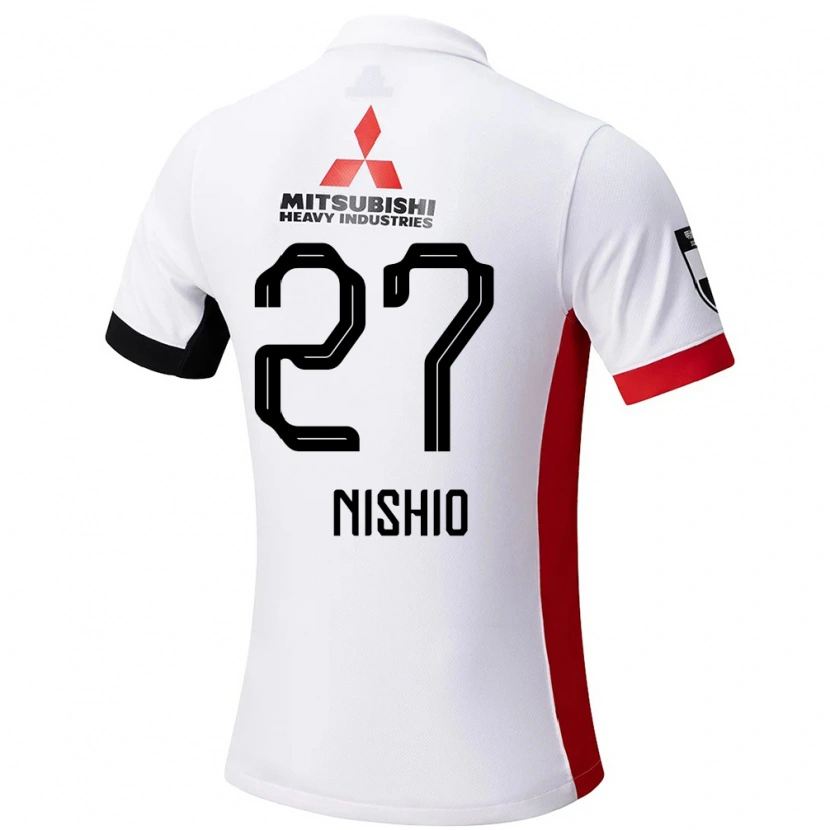 Danxen Criança Camisola Hanon Nishio #27 Branco Preto Alternativa 2025/26 Camisa