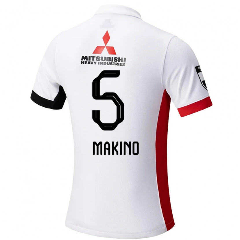 Danxen Criança Camisola Tomoaki Makino #5 Branco Preto Alternativa 2025/26 Camisa
