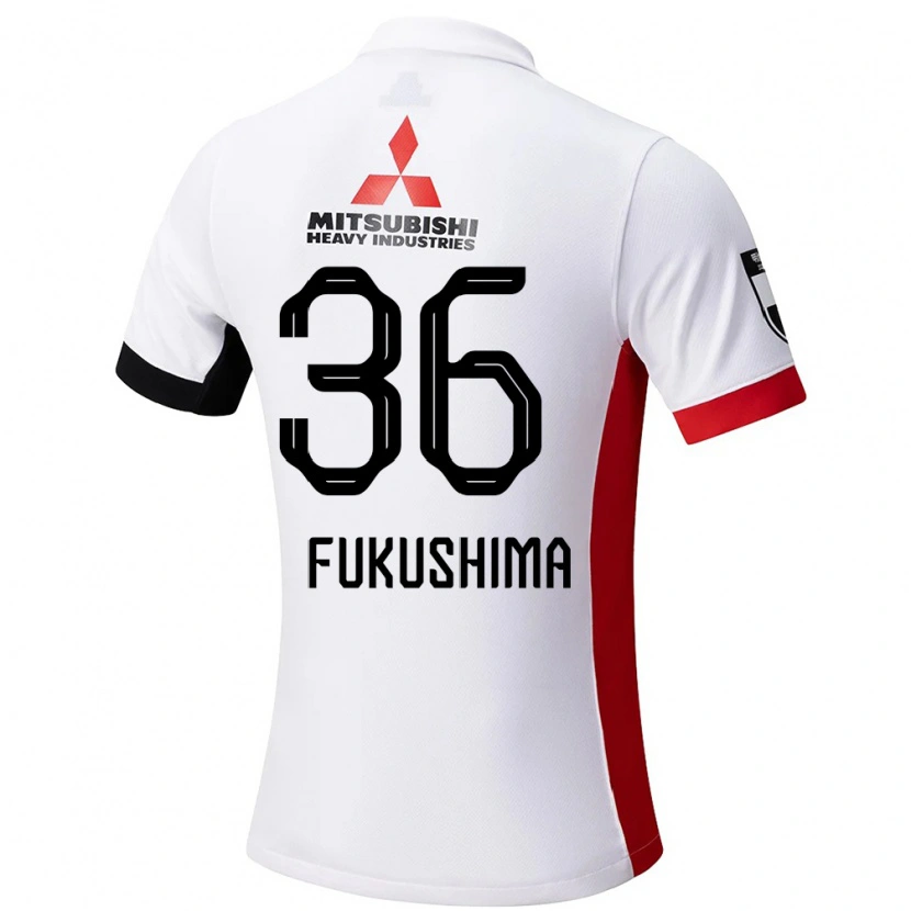 Danxen Criança Camisola Ryuya Fukushima #36 Branco Preto Alternativa 2025/26 Camisa