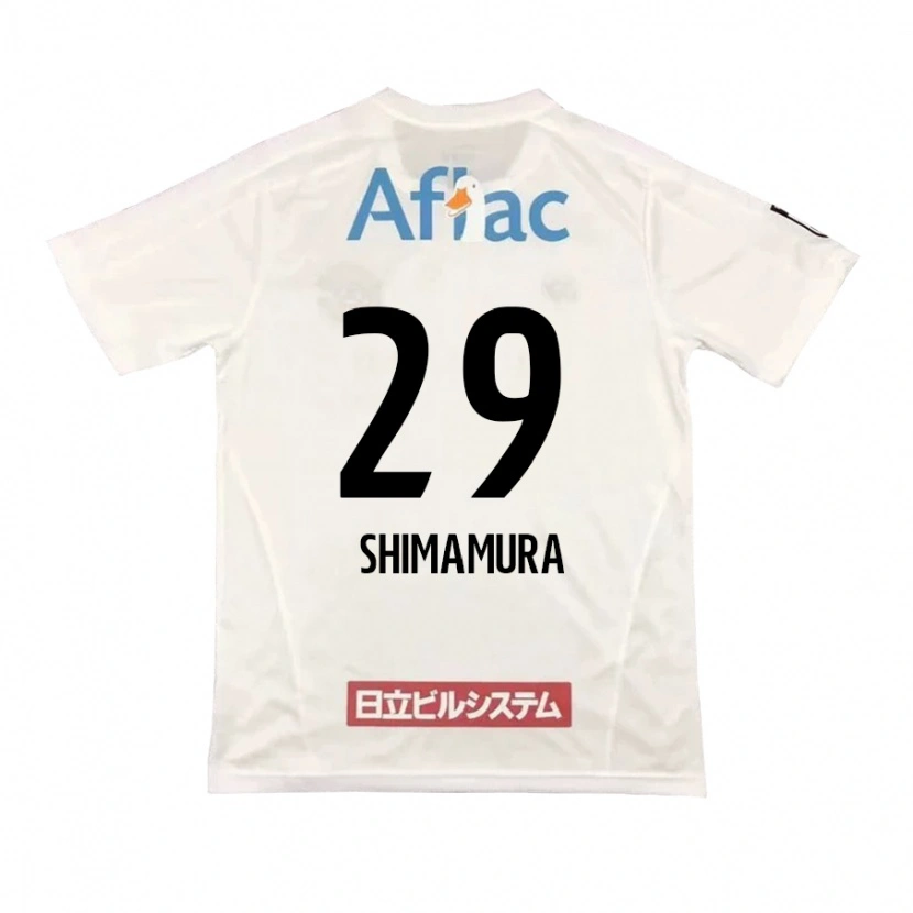 Danxen Criança Camisola Takuya Shimamura #29 Cinza Claro Bege Alternativa 2025/26 Camisa