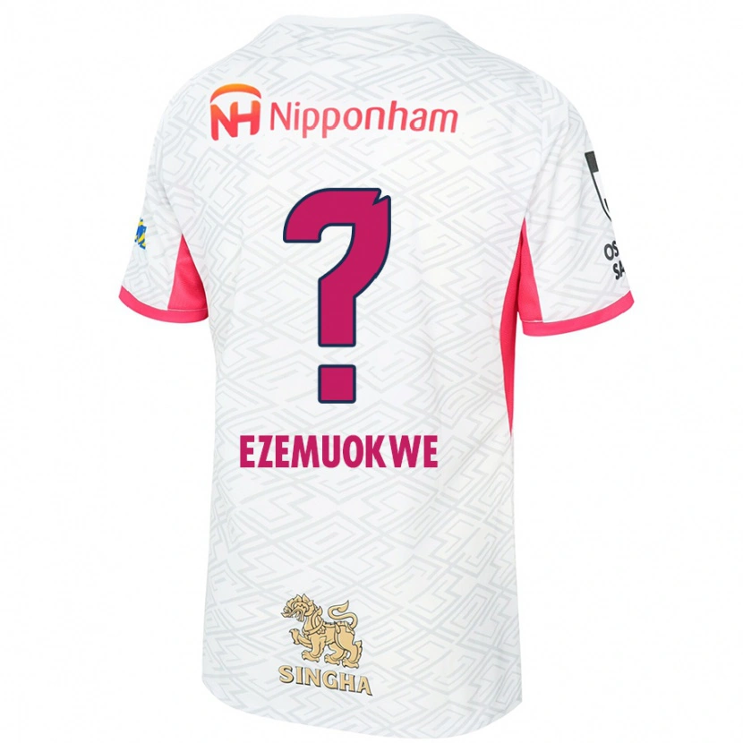 Danxen Criança Camisola Chimezie Kai Ezemuokwe #0 Branco Rosa Sakura Alternativa 2025/26 Camisa