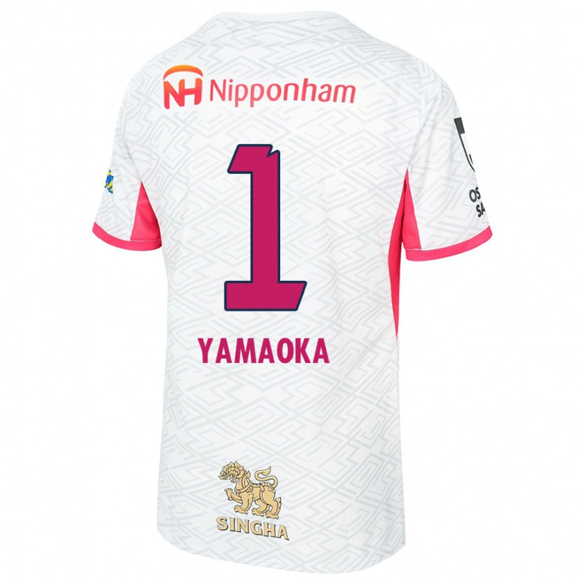 Danxen Criança Camisola Kumpei Yamaoka #1 Branco Rosa Sakura Alternativa 2025/26 Camisa