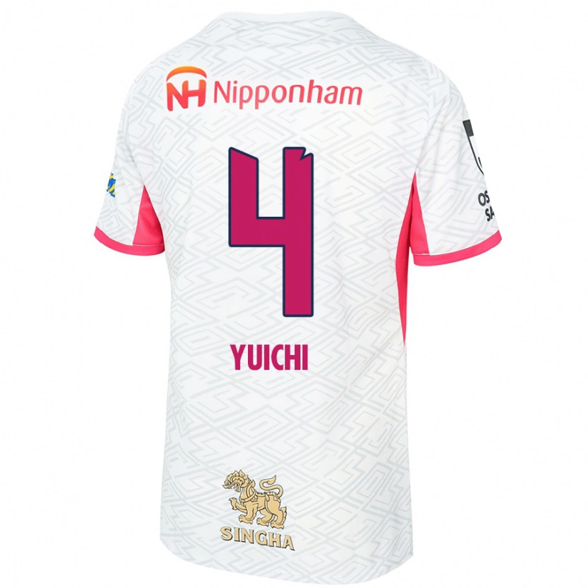 Danxen Criança Camisola Yuichi Hirano #4 Branco Rosa Sakura Alternativa 2025/26 Camisa