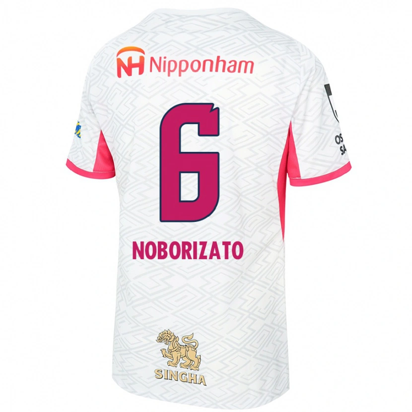 Danxen Criança Camisola Kyohei Noborizato #6 Branco Rosa Sakura Alternativa 2025/26 Camisa