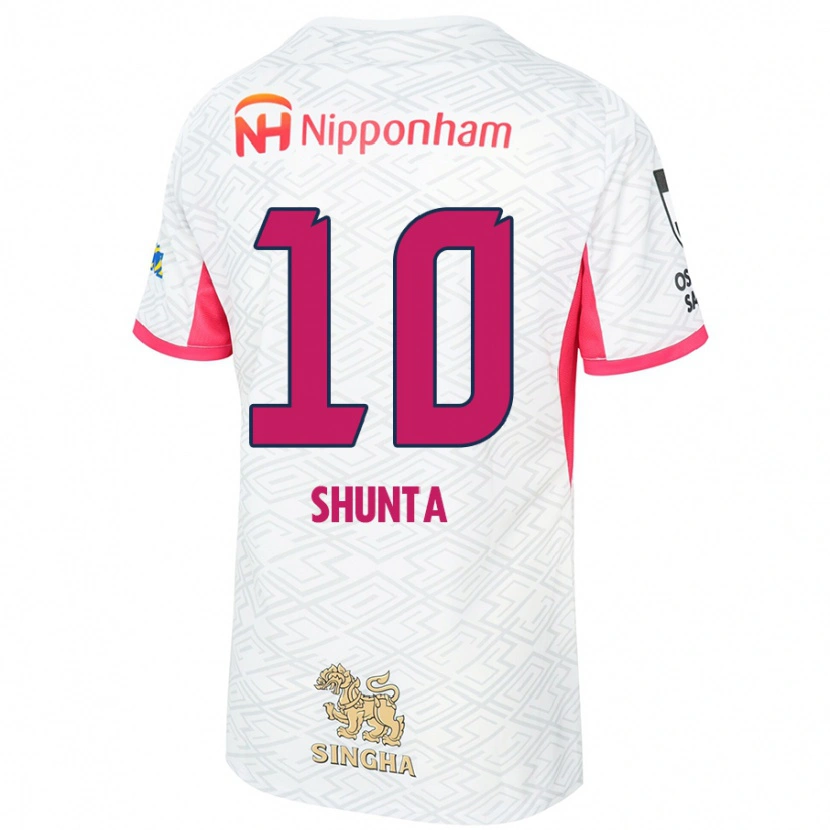 Danxen Criança Camisola Shunta Tanaka #10 Branco Rosa Sakura Alternativa 2025/26 Camisa