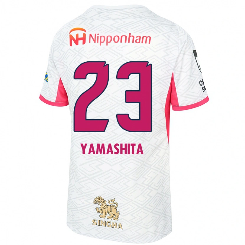 Danxen Criança Camisola Tatsuya Yamashita #23 Branco Rosa Sakura Alternativa 2025/26 Camisa